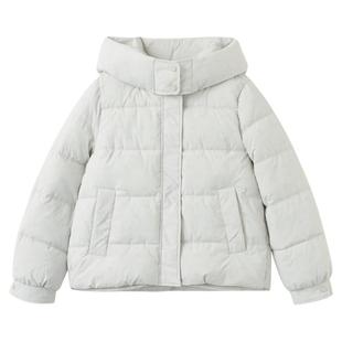 快鱼2025年冬季新款女棉衣立领连帽双重防护防风保暖休闲棉袄外套