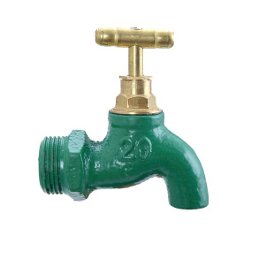 老式带锁钥匙铸铁水龙头工厂开龙头铁龙头 4分进水户外工程水龙头