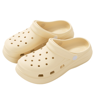 洞洞鞋女款2026新款夏季外穿办公室替换eva厚底透气防滑凉拖鞋男