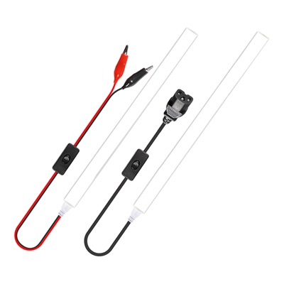 夜市摆摊专用灯带品字插鳄鱼夹低压12v24v48v可串联灯管led灯条