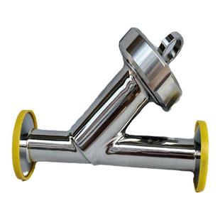 推荐科南流体不锈钢304卫生级卡箍管道式 快装Y型过滤器 规格齐全