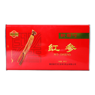 康美新开河红参 70条100克 吉林整枝人参 足年红参铁盒装送礼礼盒
