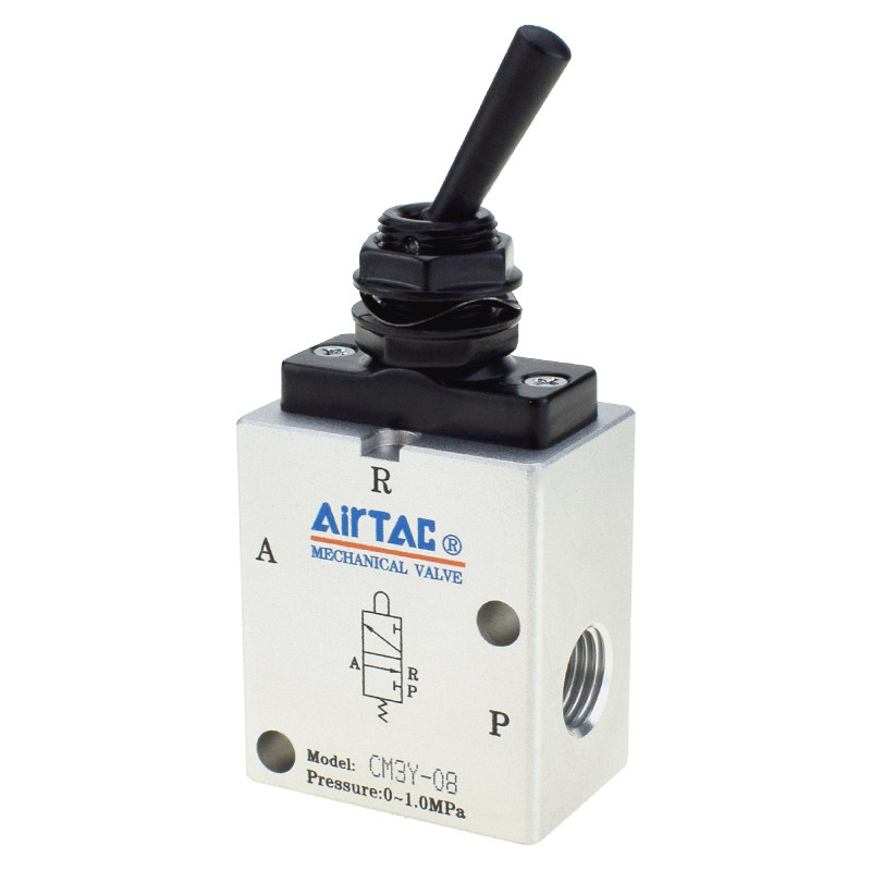 亚德客短长柄滚轮压杠杆机械阀CM3B/CM3L/CM3R/CM3V/CM3Y05-06-08