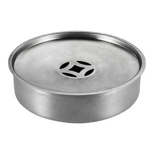 潮汕复古304不锈钢茶盘仿锡壶承干湿泡茶台工夫茶盘小型移动茶台