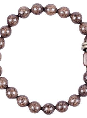 言午原创金丝檀铜环木质文艺手链