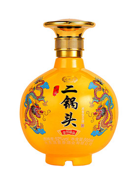 二锅头白酒浓香型52度纯粮酒整箱6瓶礼盒装坛子500ml*6瓶装