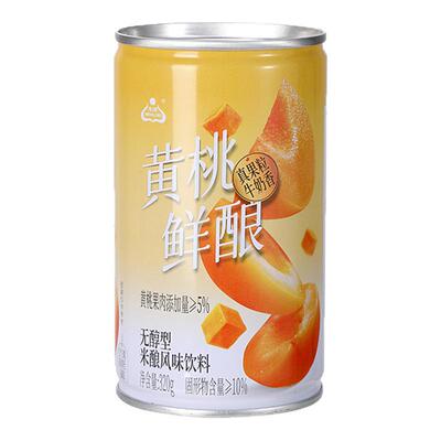 生龙黄桃鲜酿米酒醪糟无醇型饮料