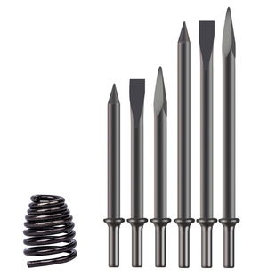 C4/C6气镐镐钎风镐钎子镐头弹簧配件宽铲气铲平铲尖铲风铲扁铲头