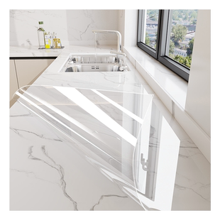 厨房台面贴膜大理石灶台防油贴纸石英石橱柜耐高温专用加厚保护垫