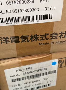 议价川崎机器人伺服电机R2AA08075FCPPX现货销售50601-1461