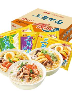 华丰三鲜伊面原味即食整箱24包