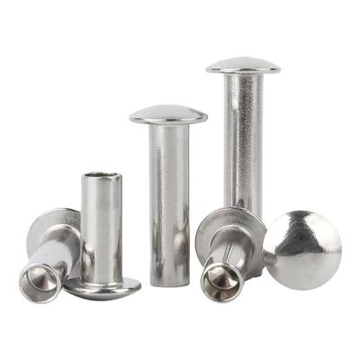 【可开发票】扁圆头半空心铆钉