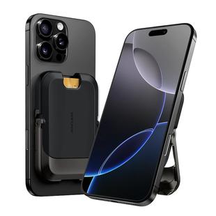 SUPCASE 手机强磁吸折叠金属支架卡包收纳盒magsafe无线多功能支撑架子懒人桌面立式直播迷你稳固卡片套钱包