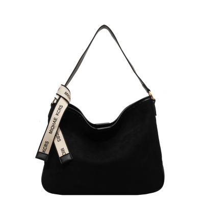 麂皮绒磨砂包包女款大容量单肩包