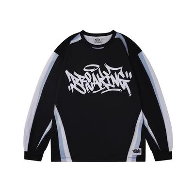 涂鸦街舞设计长袖蜜丘琳嘻哈风格