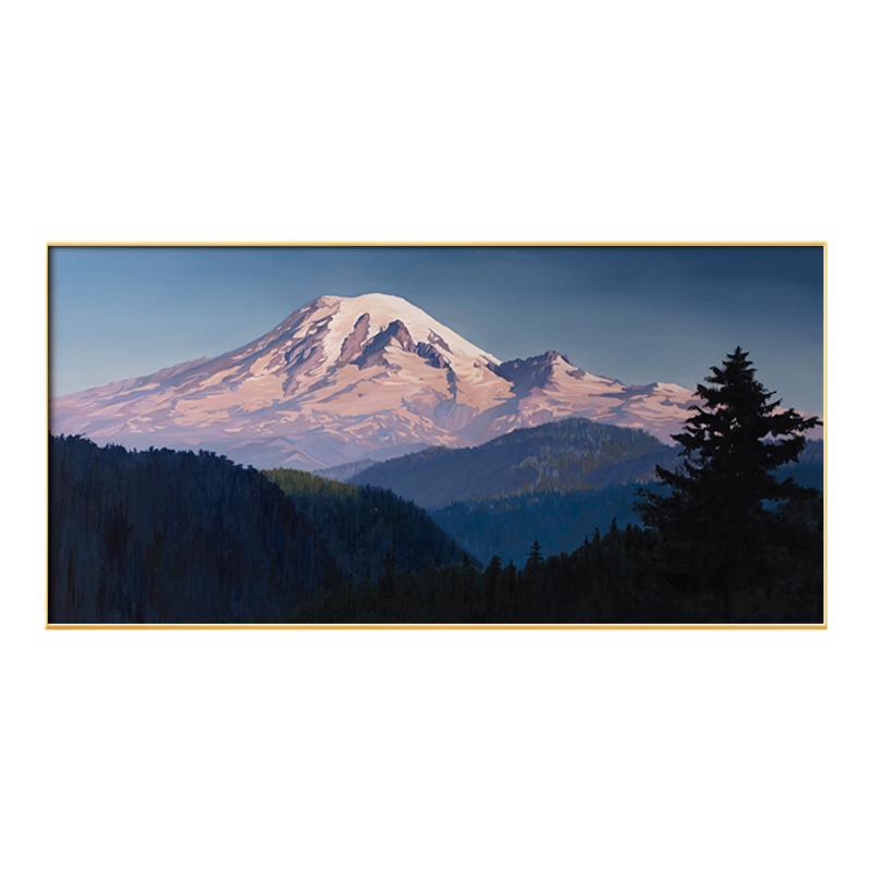 原创三千山油画简约现代手绘