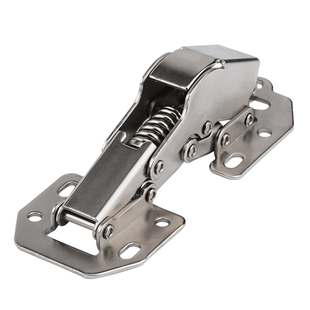 免开孔铰链平装橱柜衣柜门五金折叠门铰免开槽柜子免打孔柜门合页