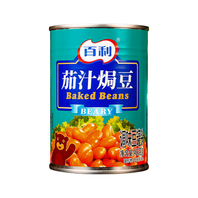 百利茄汁焗豆番茄焗豆黄豆罐头