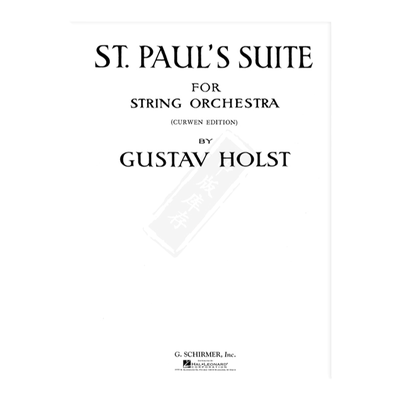 霍尔斯特圣保罗组曲总谱