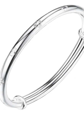 碎冰冰蛇形纯银手镯女轻奢高级感