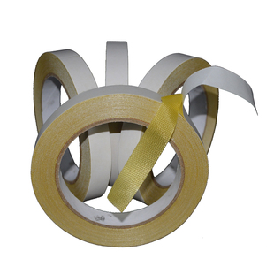 黄色布基双面胶带黄色黄胶高粘纸箱印刷贴版柔性版辅助网格两面胶