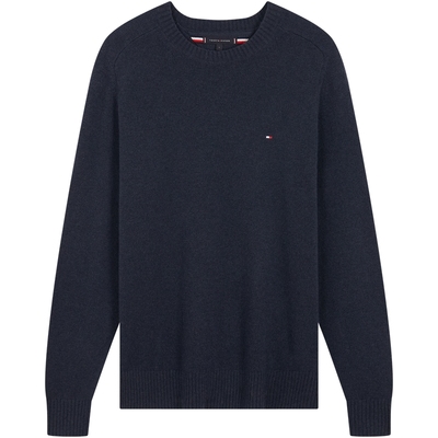 Tommy男装纯色圆领针织衫羊毛衫