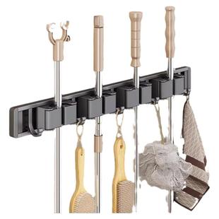 免打孔强力挂钩神器吸盘拖把壁挂夹扣扫把置物收纳挂架浴室卫生间