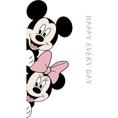 米奇米妮卡通可爱装饰防撞门贴