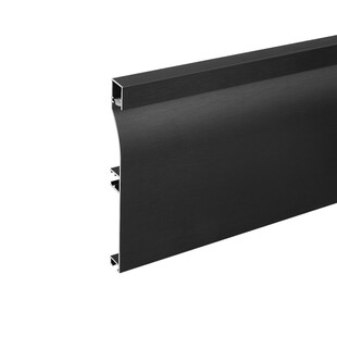 铝合金橱柜踢脚板带led灯发光黑色转角踢脚板带灯条地脚线挡水条