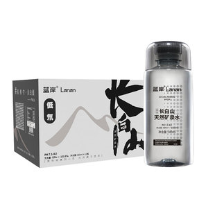 蓝岸长白山天然矿泉水饮用水整箱装低氘弱碱性水高端可定制380ml