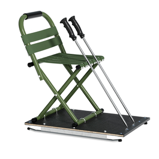 滑冰车新款冰爬犁 冰雪两用配钢冰锥 加强马扎灵活速度快滑冰车