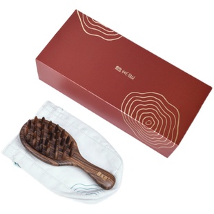 谭木匠正品拨筋按摩梳至秀天然木梳按摩头皮经络护发蓬松礼盒包装