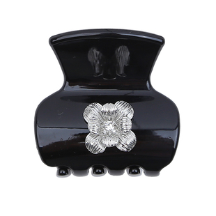 精致水钻珍珠抓夹女小号花朵半扎发夹子发抓头饰质感发夹发卡发饰