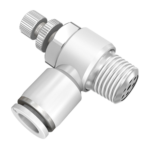 气缸气管阀门快接头sl进气节流阀气动可调调速阀气流调节阀截流阀