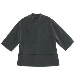 爱斯坦新中式餐饮工作服夏中餐厅小吃店火锅店服务员工作服民国风