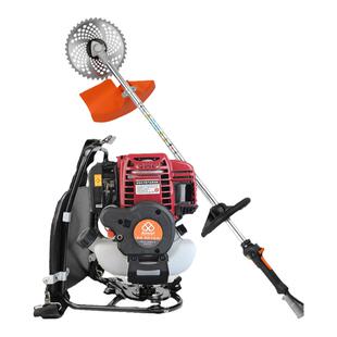 四冲程电启动背负式汽油割草机一键启动除草机家用打草机松土锄草