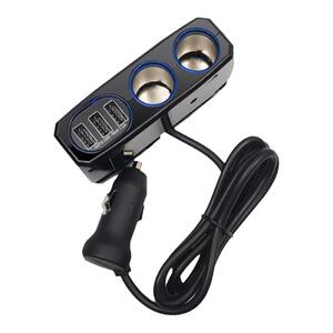 日本点烟器氛围灯一分三汽车usb