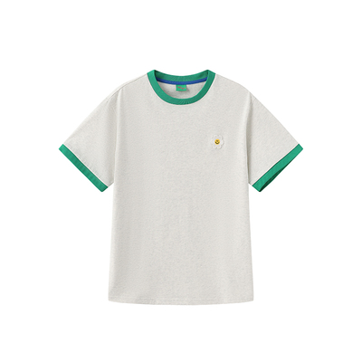 wigglewiggle舒适条纹撞色T恤