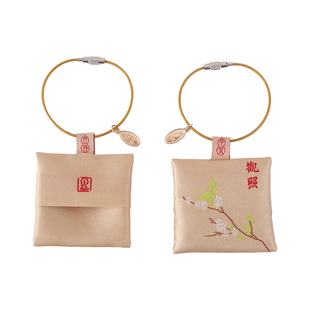 端午节香包胸前装饰香囊LOGO定制香袋挂圈荷包空袋子艾草薰衣草