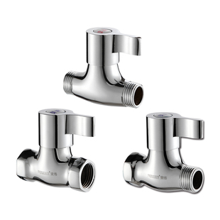 4分全铜双外丝双内丝内外丝直通阀热水器马桶角阀DN15明装管阀门