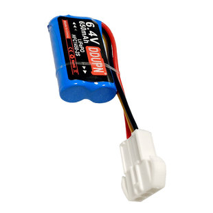 6.4V2S 650mAh HFC1450锂铁电池EL4.5-3P反向母头 遥控模型玩具车