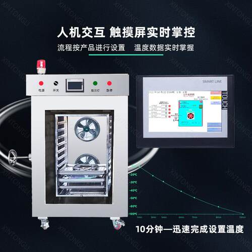 羊肉丸全自动速冻设备 牛肉丸低温速冻柜 狮子头液氮式速冻柜