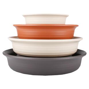 爱丽思花盆托盘加深加厚圆形塑料树脂底托接水盘底座盘爱丽丝盆托