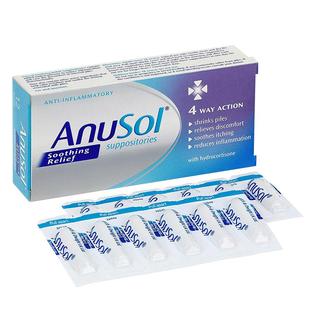 欧洲直邮英国药房Anusol痔疮栓剂马应龙替代舒缓内痣外痔止痛痒