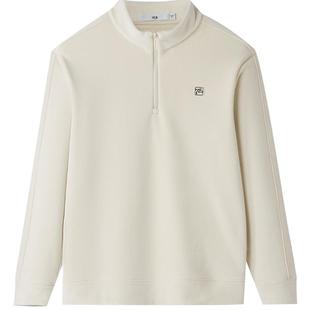 HLA/海澜之家加绒厚保暖25秋冬新简约时尚半开襟印花上衣卫衣男装