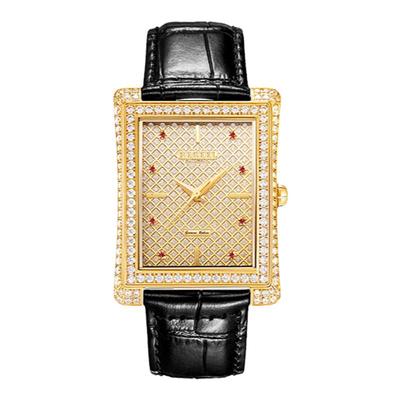 宾爵大金表镶红宝石满天星手表