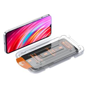 适用于红米Note8Pro钢化膜全屏覆盖防摔手机膜Note8Pro高清抗蓝光无尘仓保护膜Redmi防指纹自动除尘贴膜神器