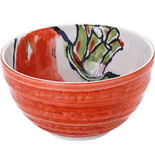 陶趣居日式大号陶瓷碗蔬菜碗手绘餐具日本进口家用饭碗面碗瓷碗