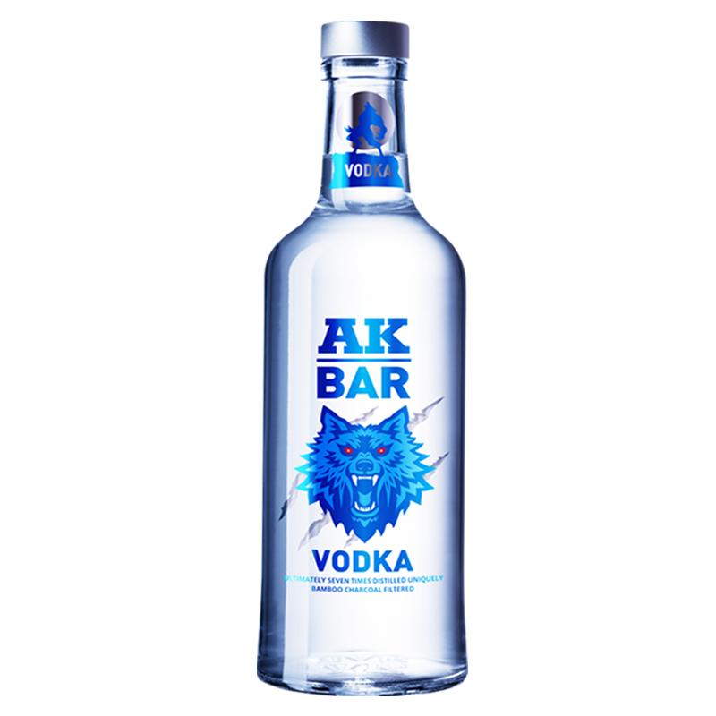 [伏特加] AKBAR原味40度便利店vodka鸡尾调酒用的酒基酒700ml洋酒