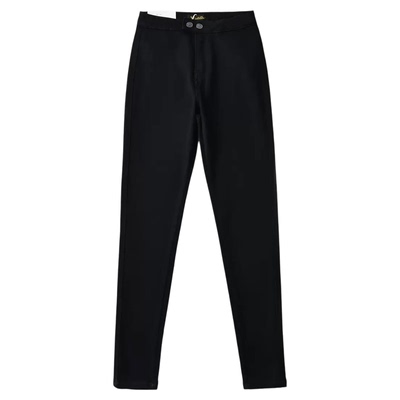 Lovedeath黑色高腰丰胯牛仔裤